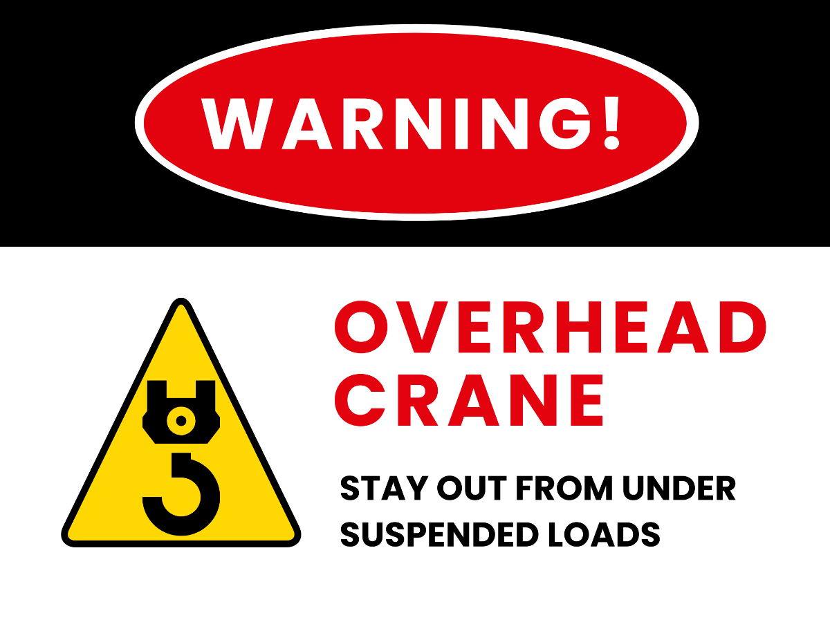 Danger - Crane Overhead Sign Template