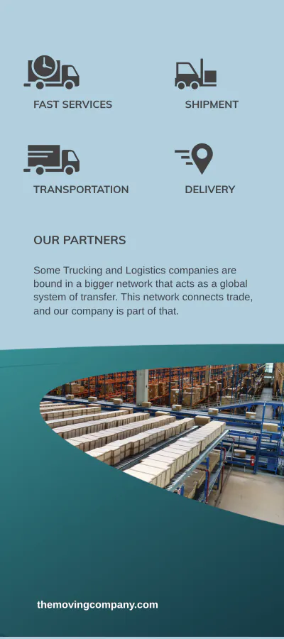 Free Trucking Logistics DL Card Template to Edit Online