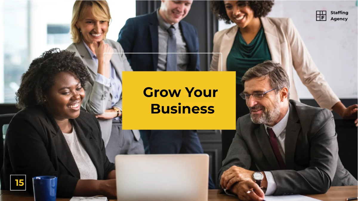 Free Staffing Agency Presentation Template to Edit Online