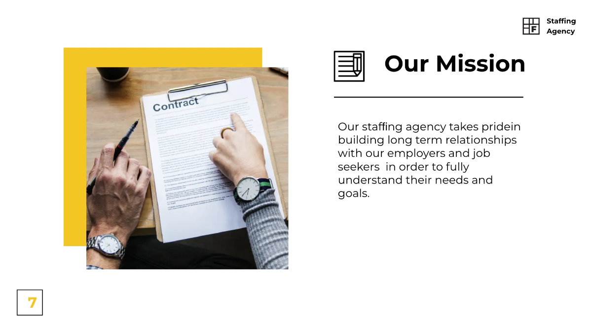 Free Staffing Agency Presentation Template to Edit Online