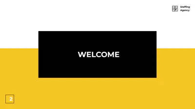 Free Staffing Agency Presentation Template to Edit Online