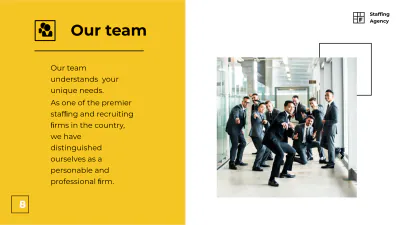 Free Staffing Agency Presentation Template to Edit Online