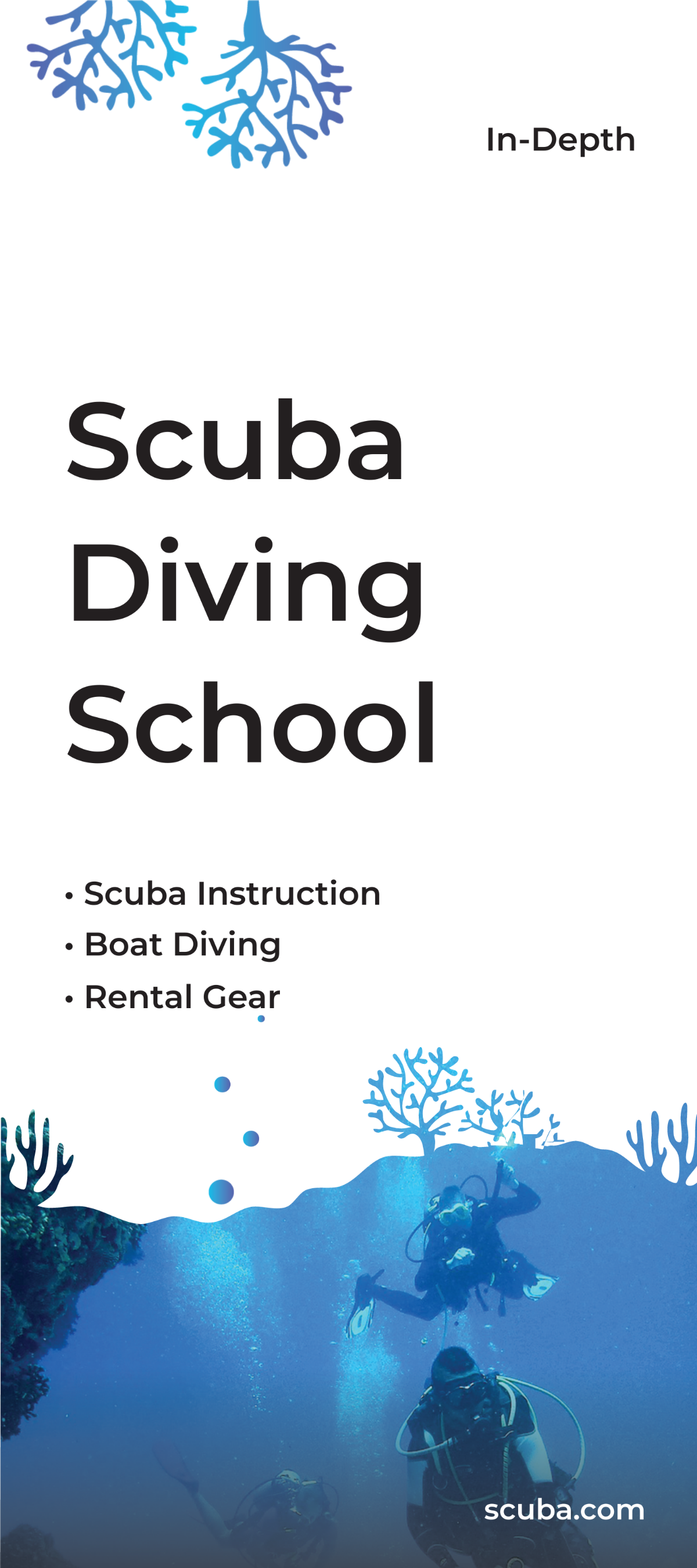 Scuba Diving School DL Card Template