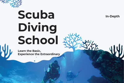 Free Scuba Diving School Postcard Template to Edit Online