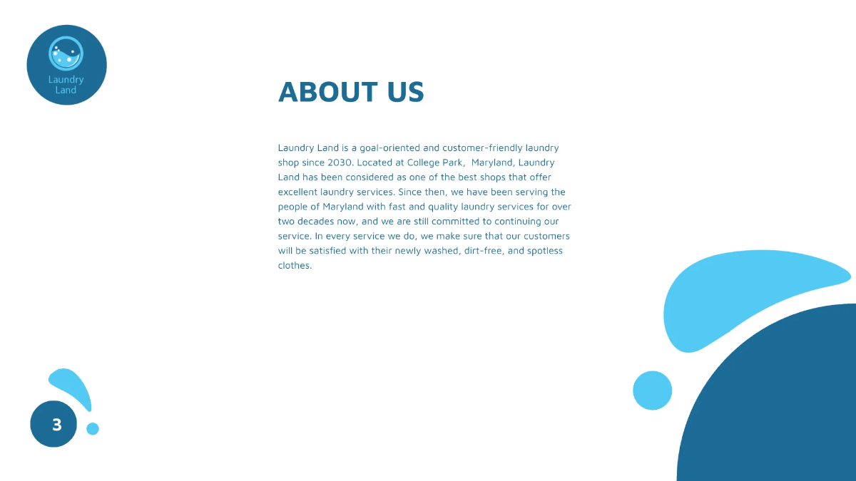 Free Laundry Presentation Template to Edit Online