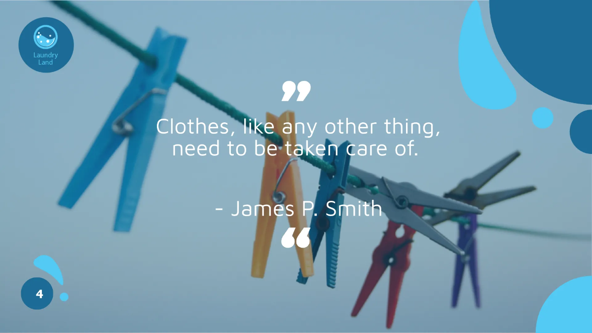 Free Laundry Presentation Template to Edit Online