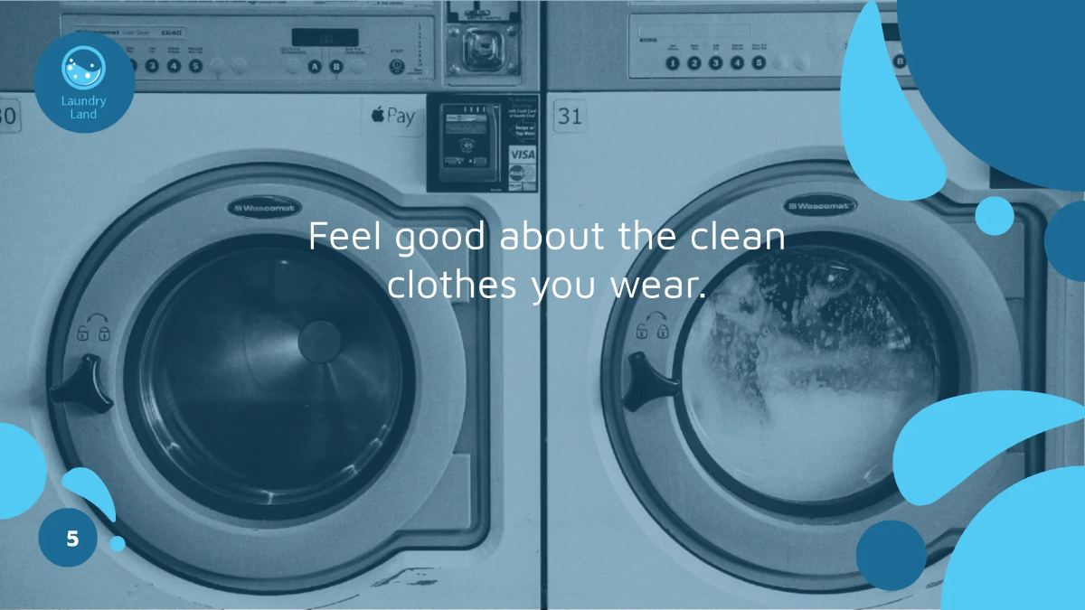 Free Laundry Presentation Template to Edit Online