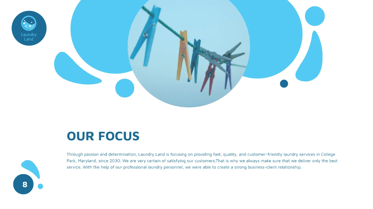 Free Laundry Presentation Template to Edit Online