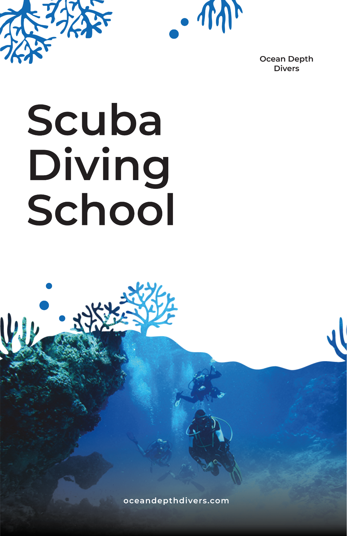 Scuba Diving School Poster Template
