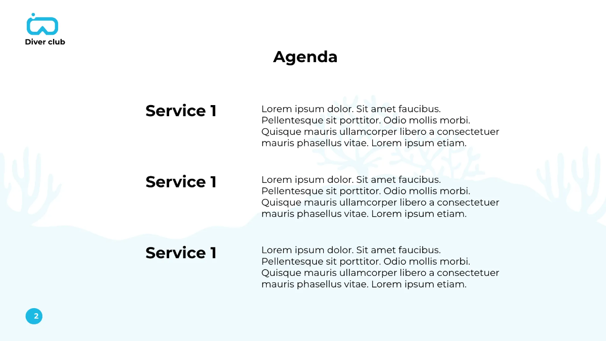 Free Scuba Diving School Presentation Template to Edit Online