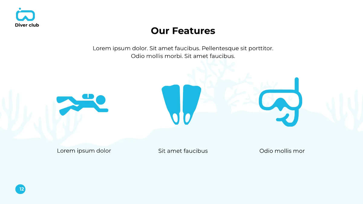 Free Scuba Diving School Presentation Template to Edit Online