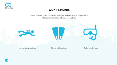 Free Scuba Diving School Presentation Template to Edit Online