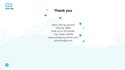 Free Scuba Diving School Presentation Template to Edit Online