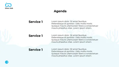Free Scuba Diving School Presentation Template to Edit Online