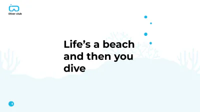 Free Scuba Diving School Presentation Template to Edit Online