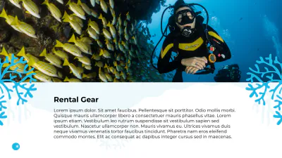 Free Scuba Diving School Presentation Template to Edit Online