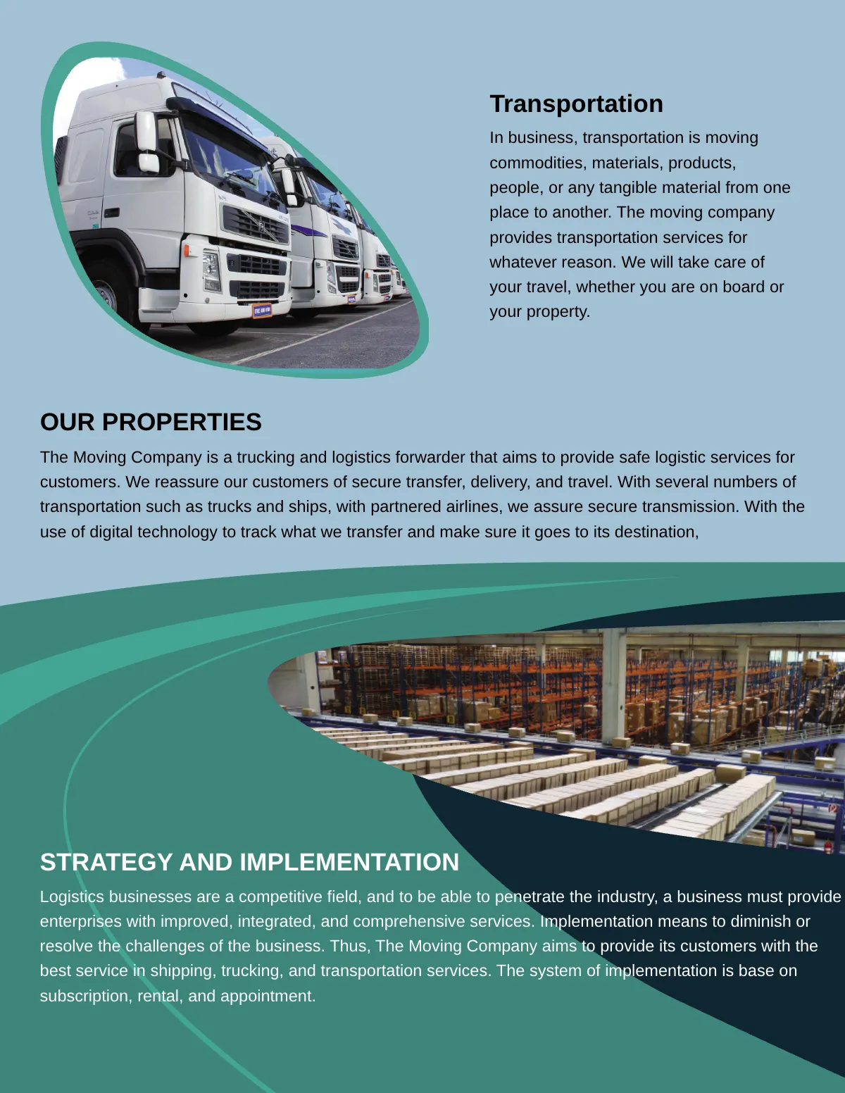 Free Trucking Logistics Leaflet Template to Edit Online