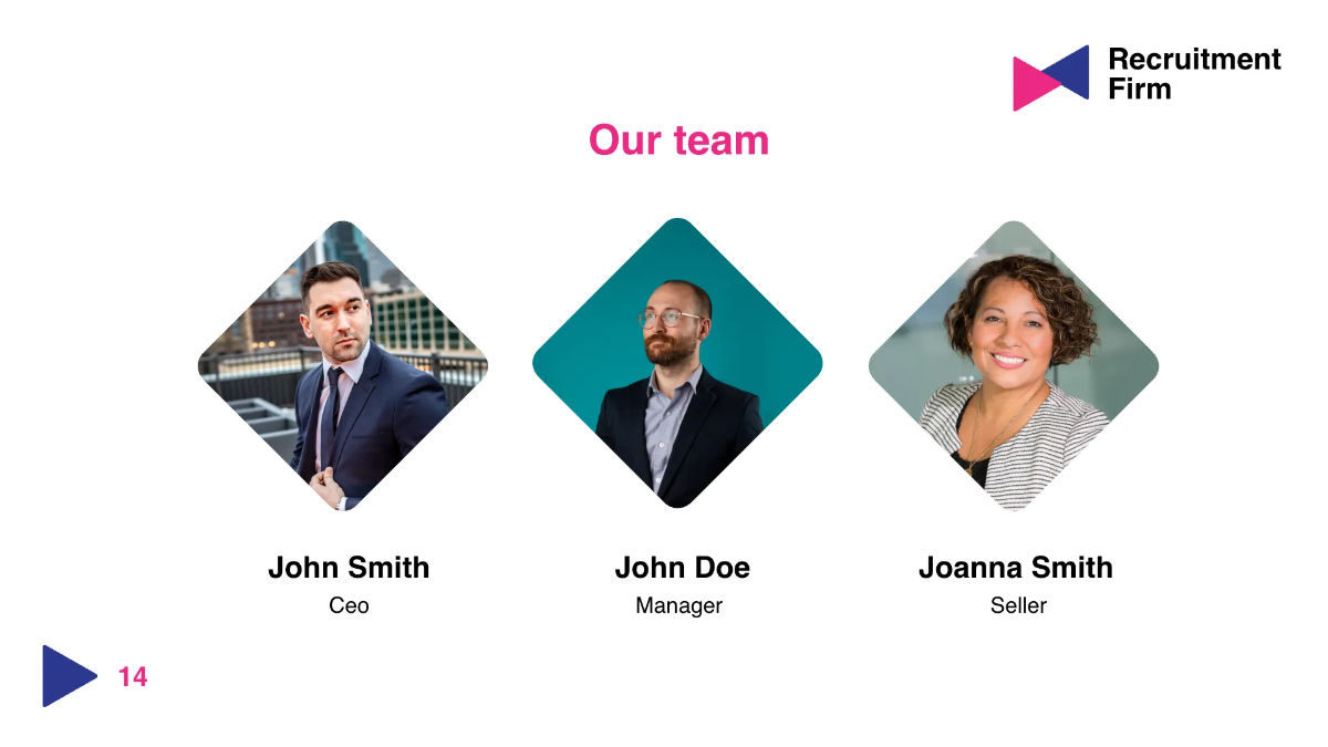 Free Recruitment Firm Presentation Template to Edit Online