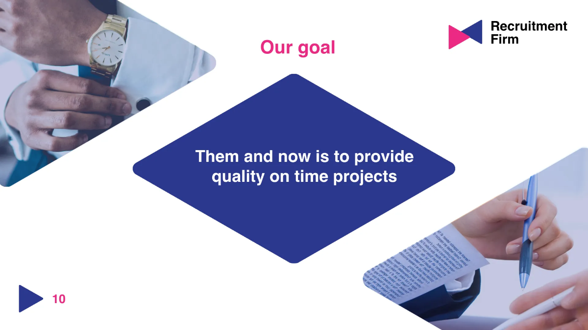 Free Recruitment Firm Presentation Template to Edit Online