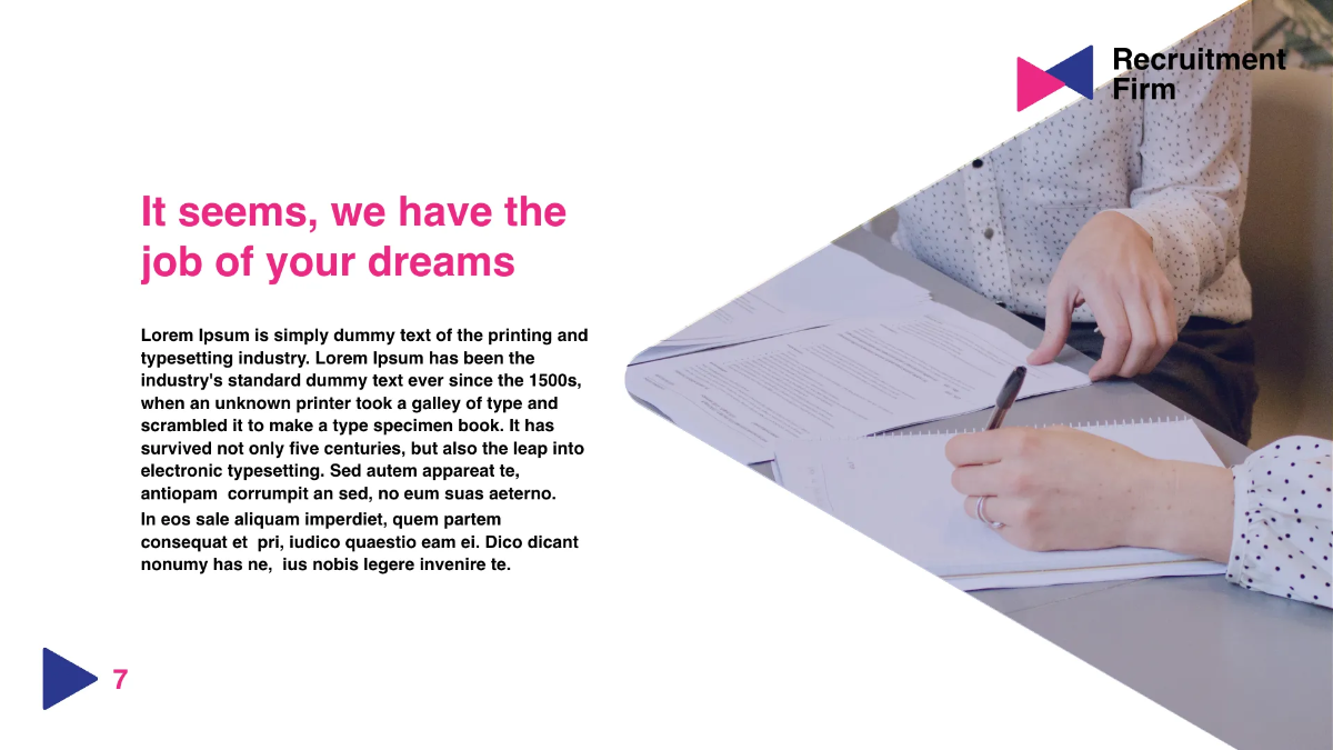 Free Recruitment Firm Presentation Template to Edit Online