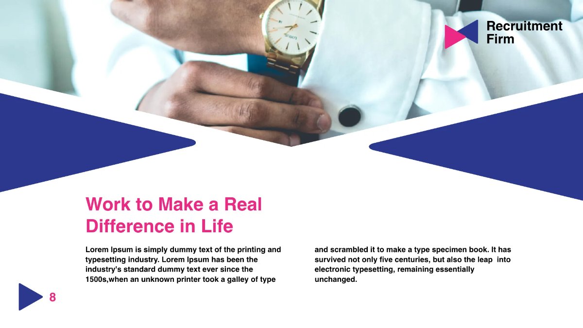 Free Recruitment Firm Presentation Template to Edit Online