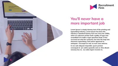 Free Recruitment Firm Presentation Template to Edit Online