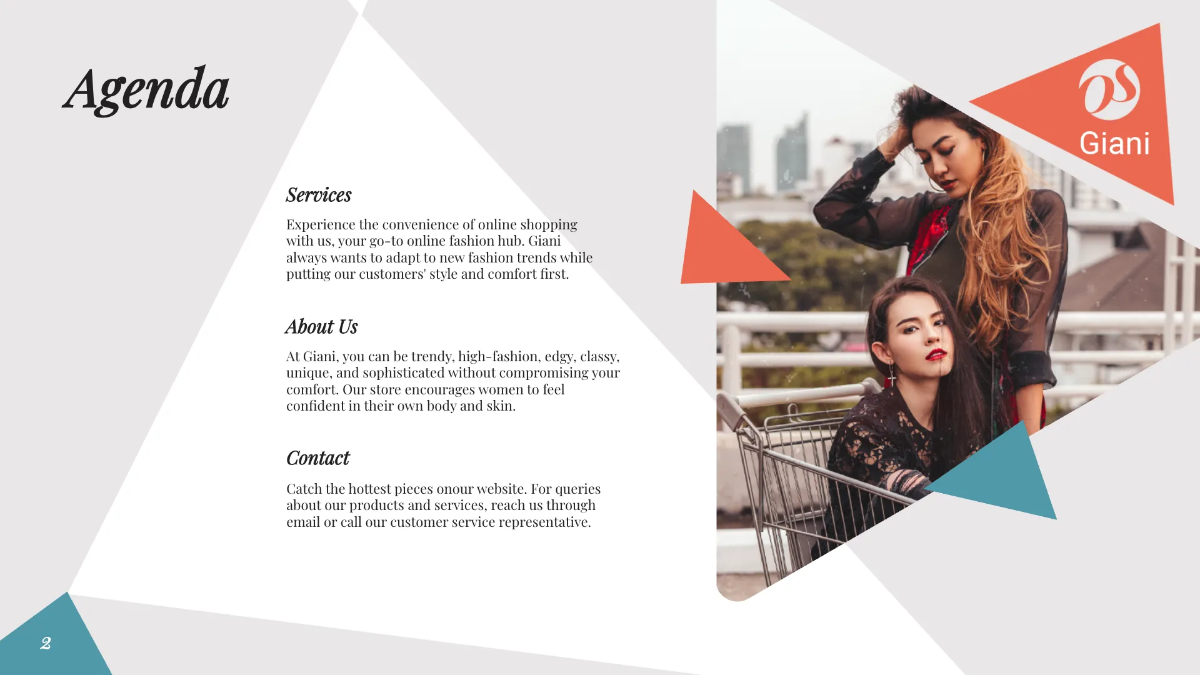 Free Online Store Presentation Template to Edit Online