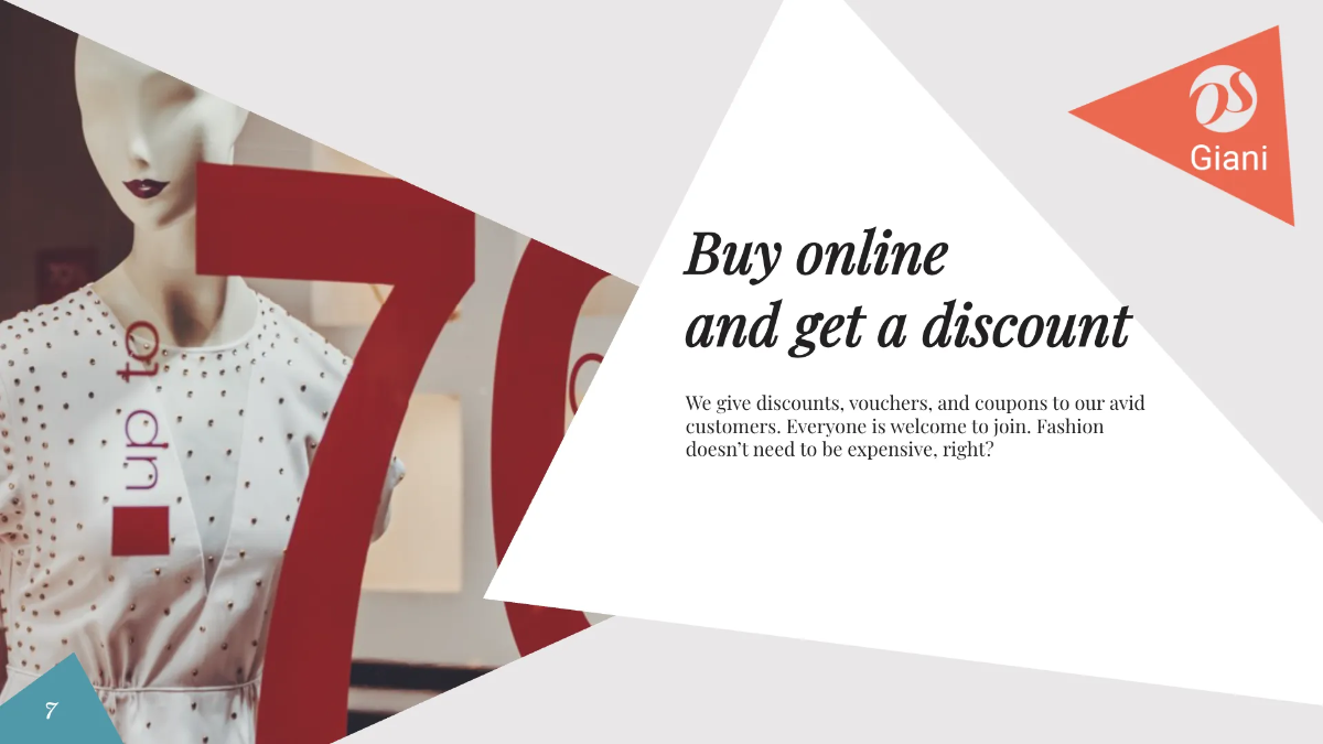 Free Online Store Presentation Template to Edit Online