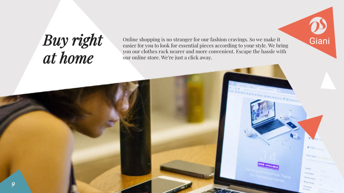 Free Online Store Presentation Template to Edit Online