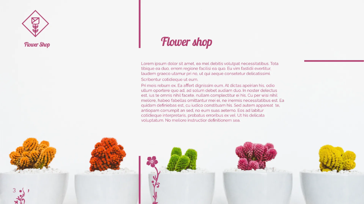 Free Flower Shop Presentation Template to Edit Online