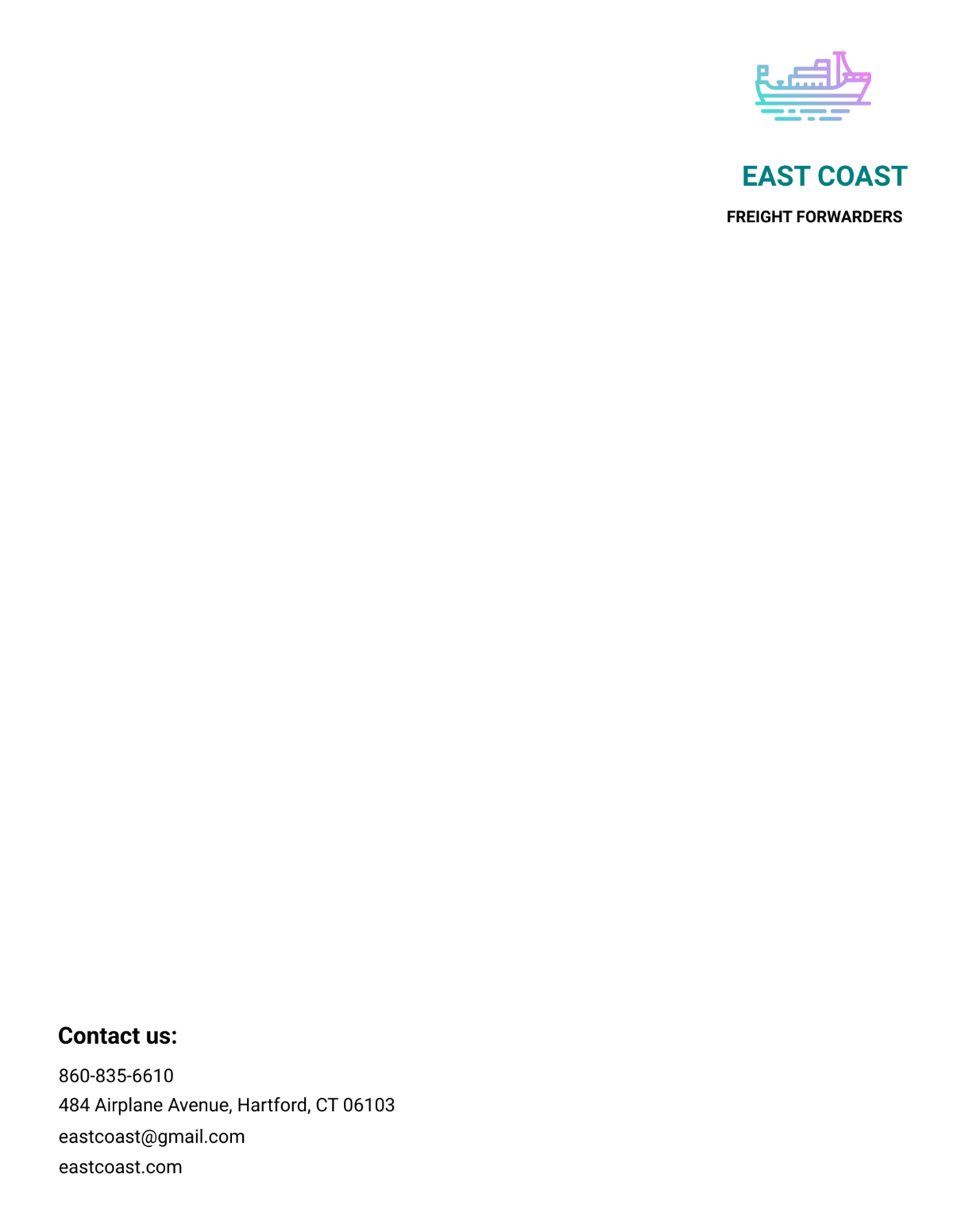 Shipping Letterhead