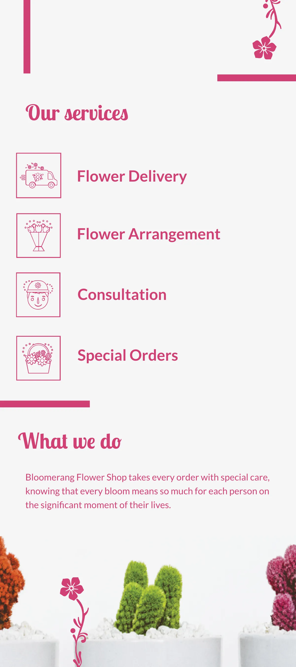 Free Flower Shop DL Card Template to Edit Online