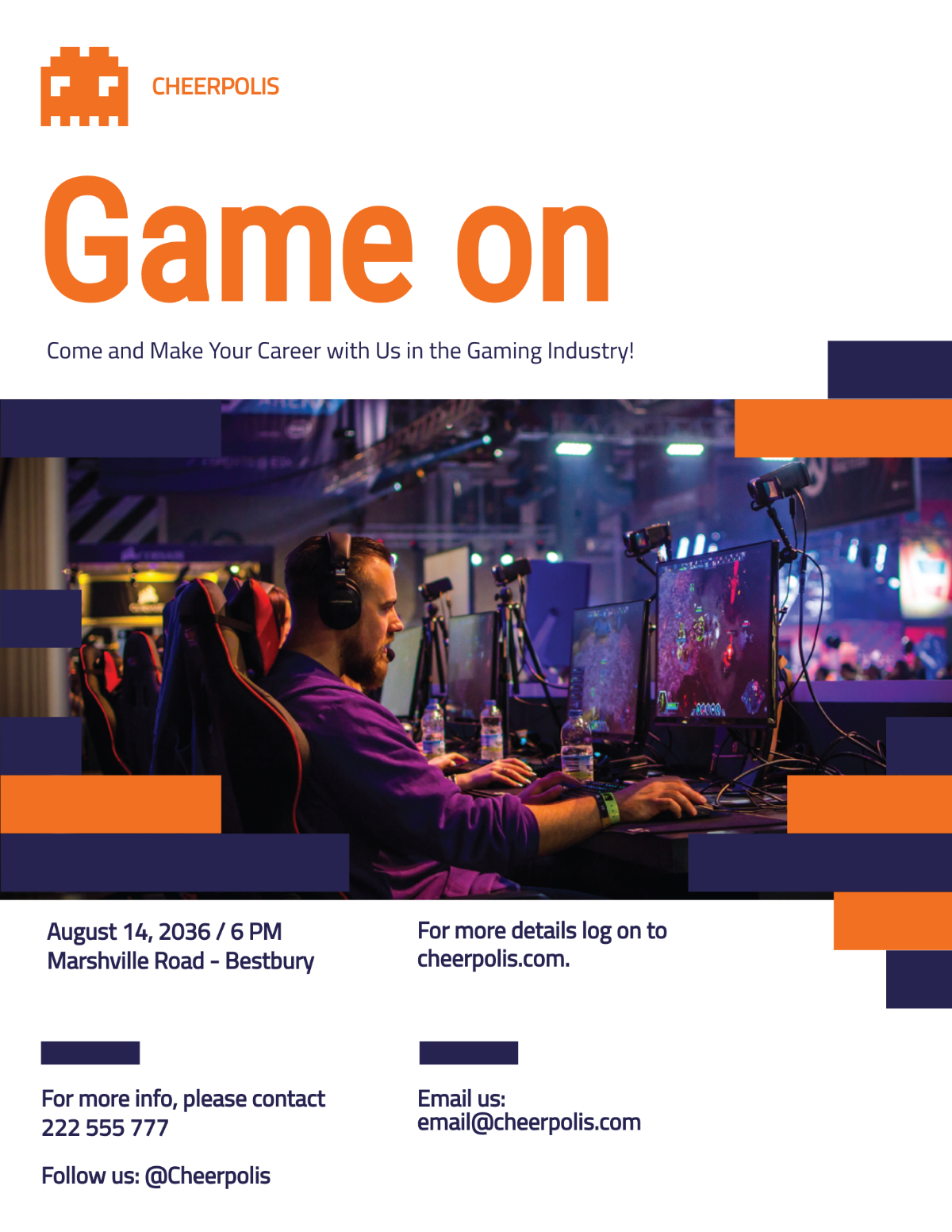 Free Gaming Company Flyer Template