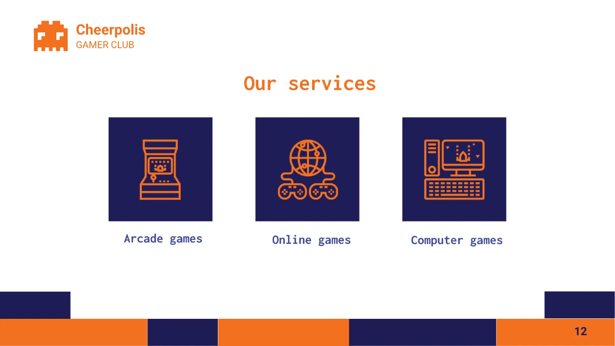 Free Gaming Company Presentation Template to Edit Online