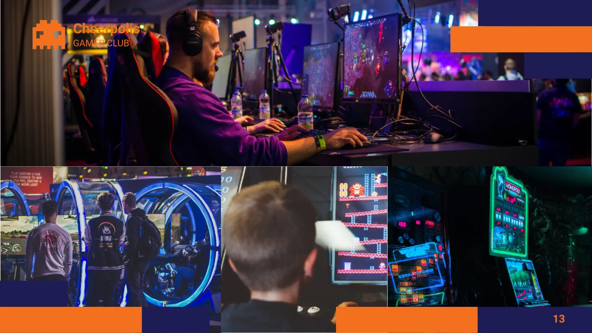 Free Gaming Company Presentation Template to Edit Online