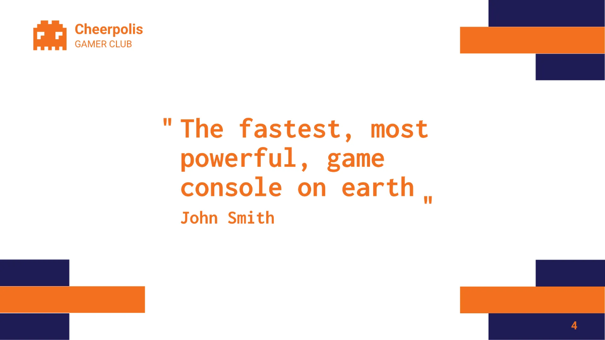 Free Gaming Company Presentation Template to Edit Online