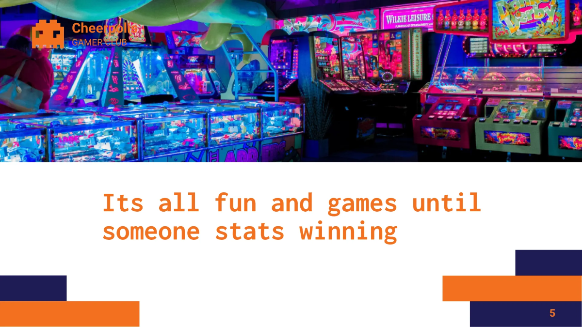 Free Gaming Company Presentation Template to Edit Online