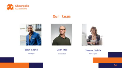 Free Gaming Company Presentation Template to Edit Online