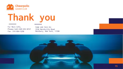 Free Gaming Company Presentation Template to Edit Online