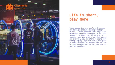Free Gaming Company Presentation Template to Edit Online