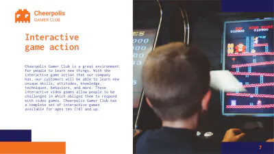 Free Gaming Company Presentation Template to Edit Online