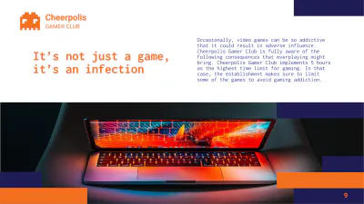 Free Gaming Company Presentation Template to Edit Online