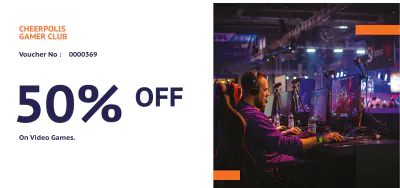 Free Gaming Company Voucher Template to Edit Online