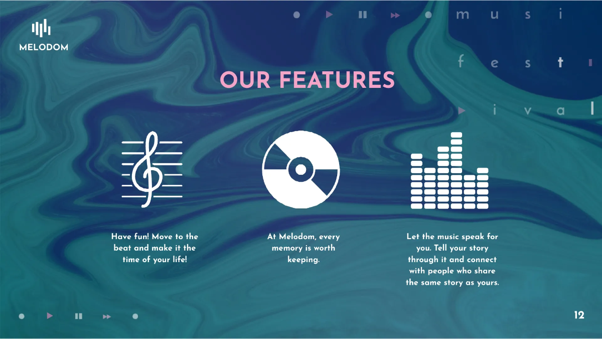 Free Music Festival Presentation Template to Edit Online