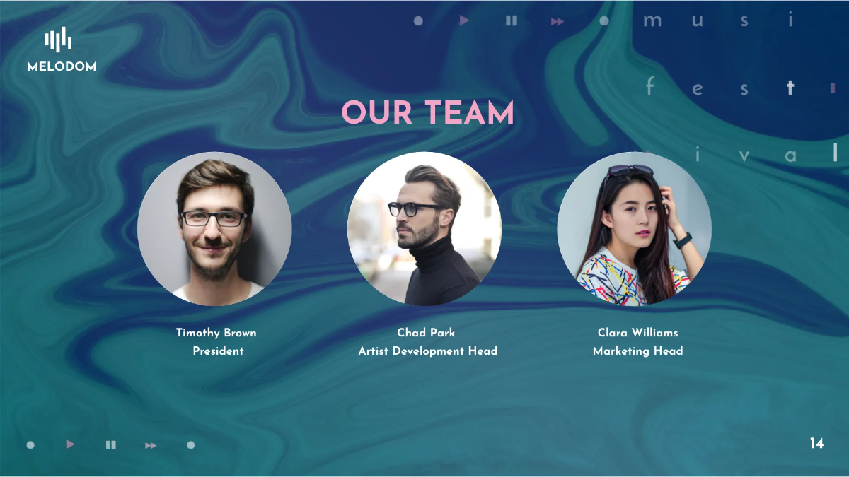 Free Music Festival Presentation Template to Edit Online