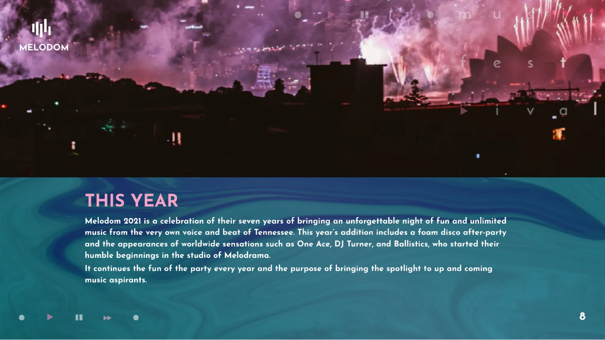 Free Music Festival Presentation Template to Edit Online