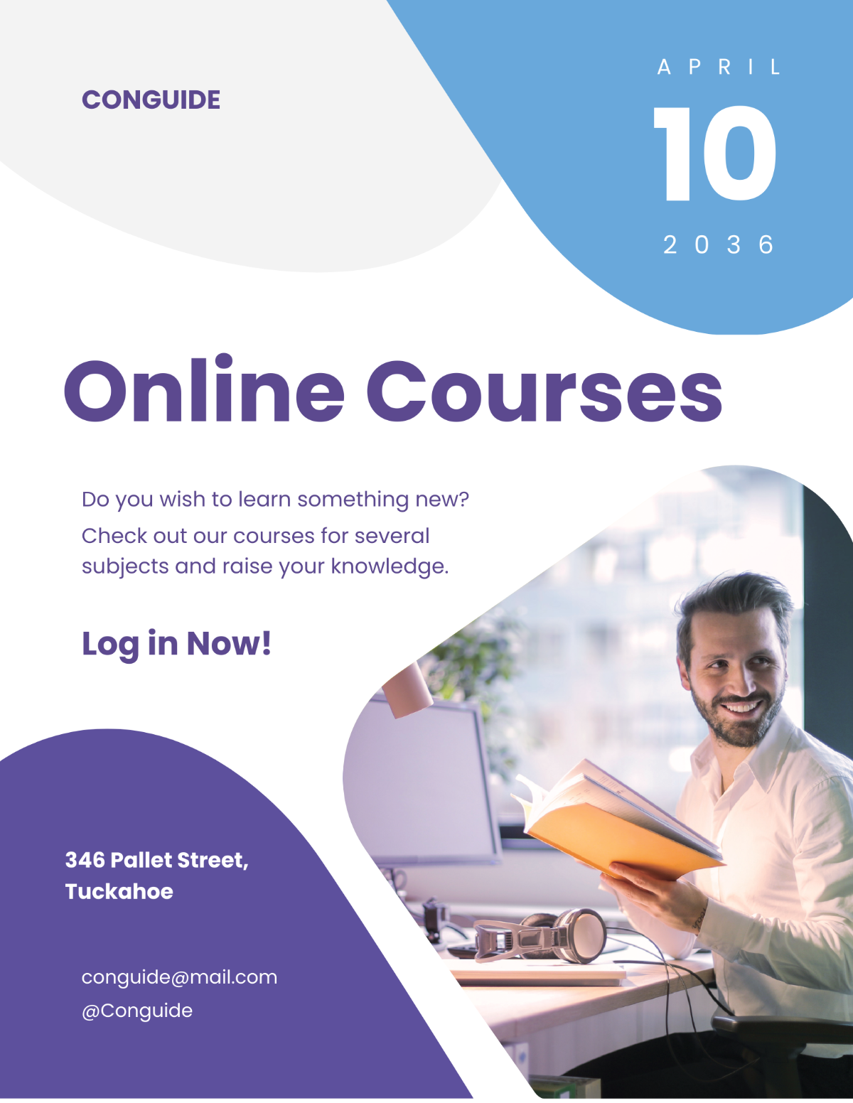 Online Courses Flyer Template - Edit Online & Download