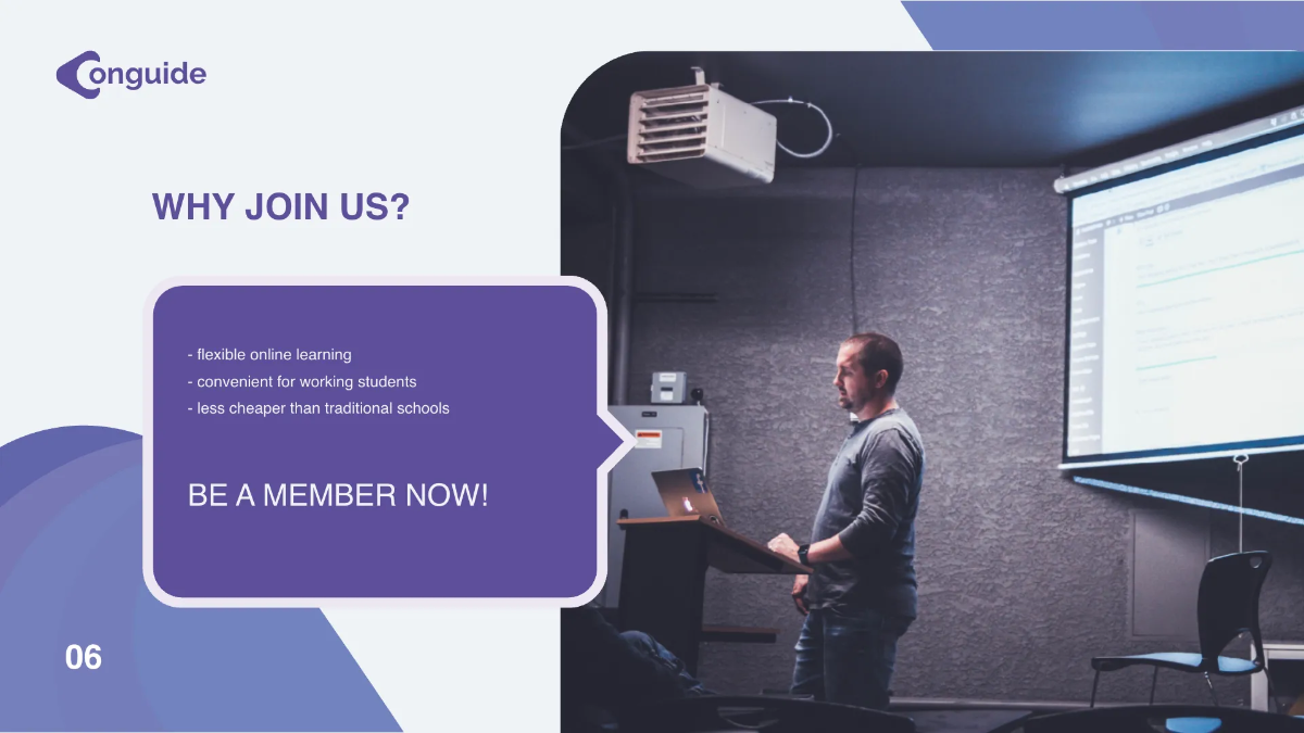 Free Online Courses Presentation Template to Edit Online