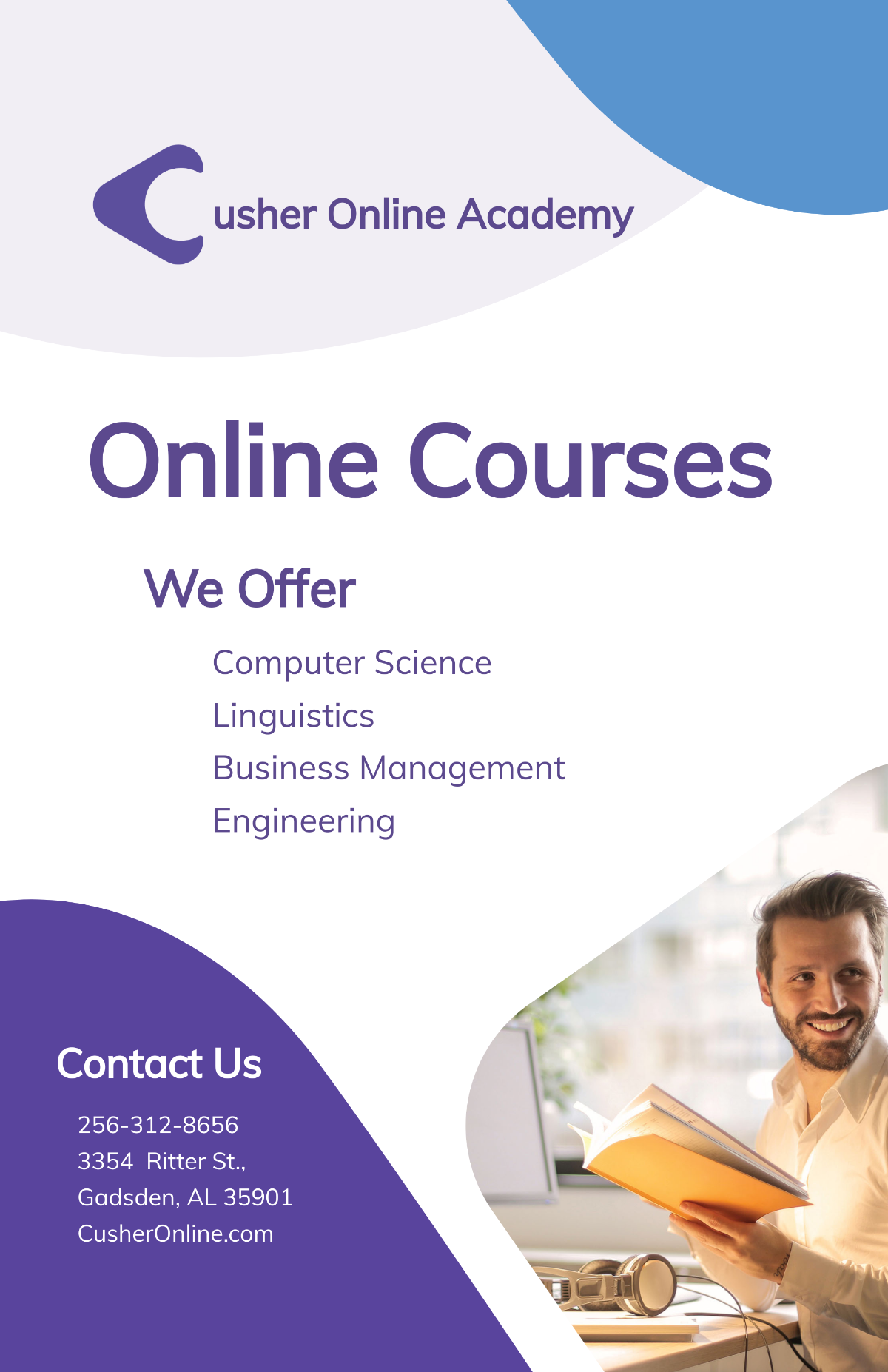 Online Courses Poster Template