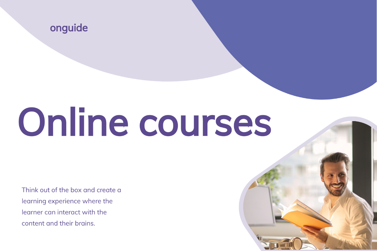 Online Courses Postcard Template